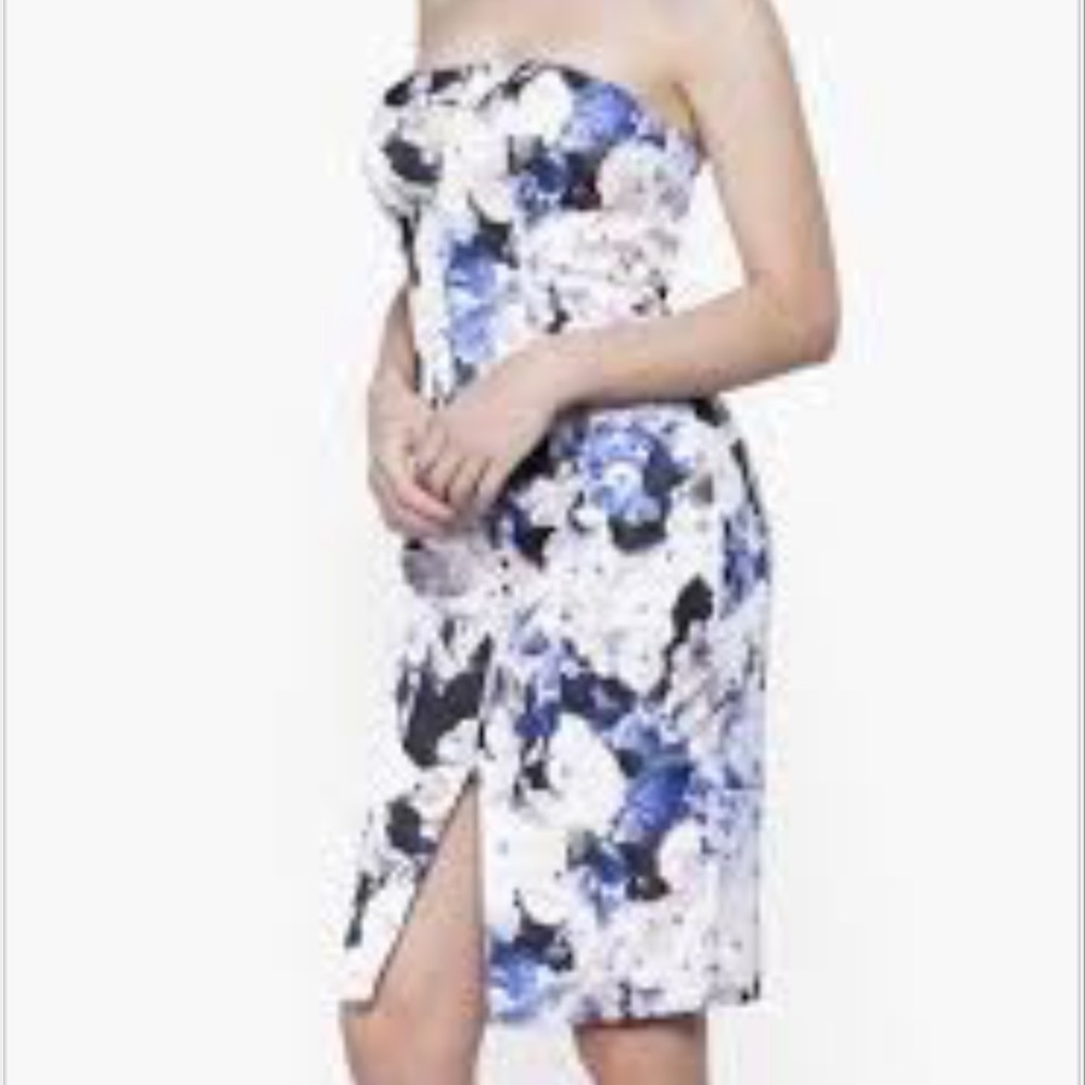 Keepsake to the point strapless dress